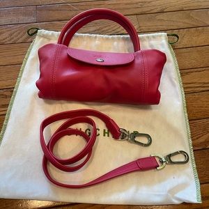 Longchamp Le Pliage Cuir leather